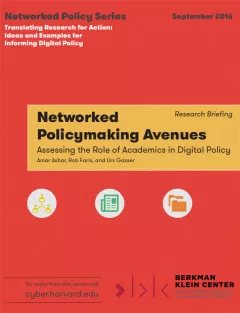 Networked Policy Making Avenues: Assessing the Role of Academics in Digital Policy